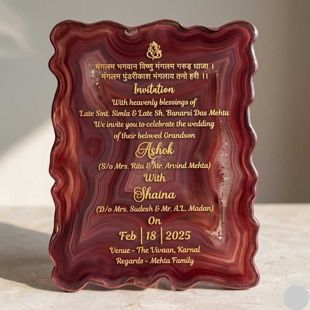 Wedding Invite vinyl sticker