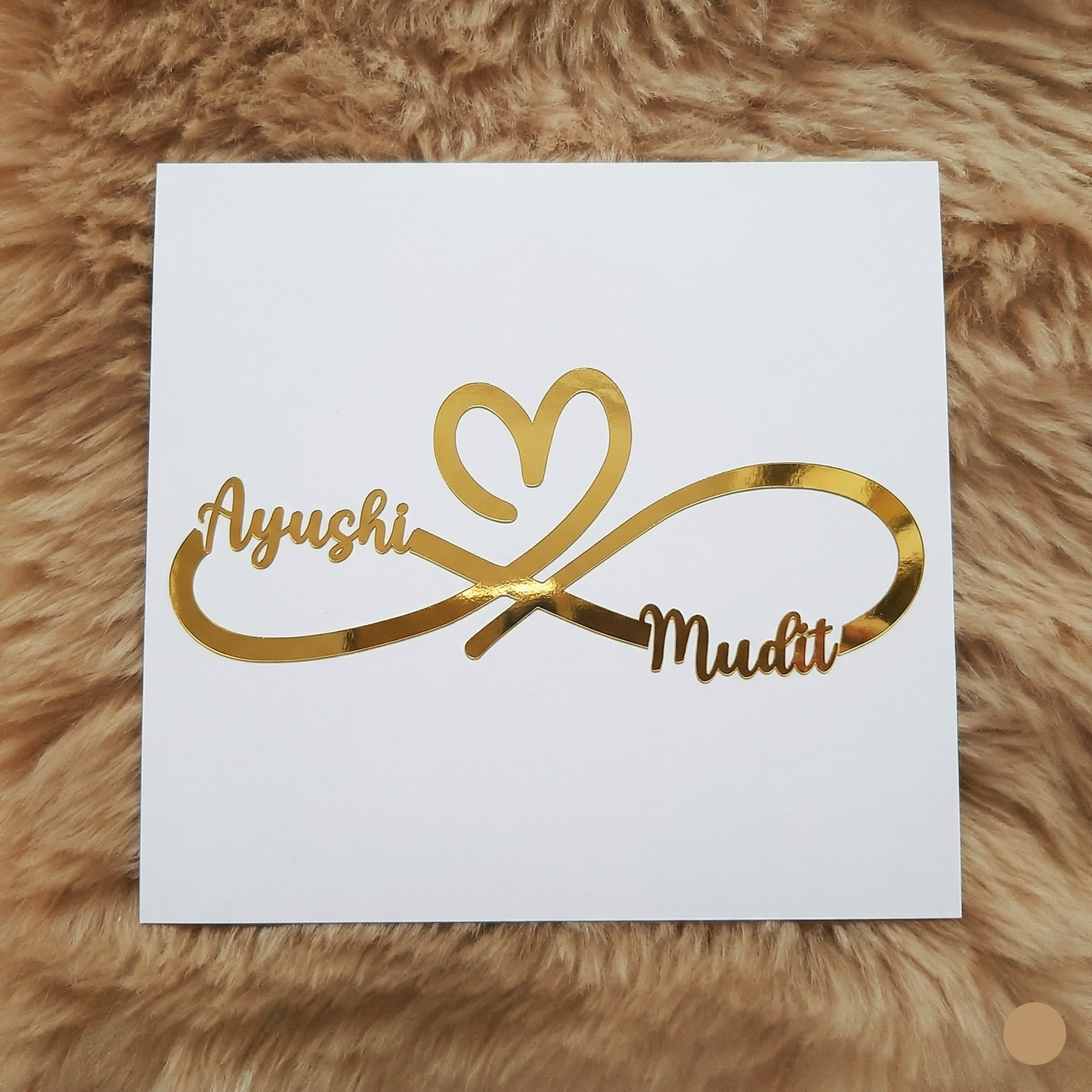 couple name in infinty vinyl sticker