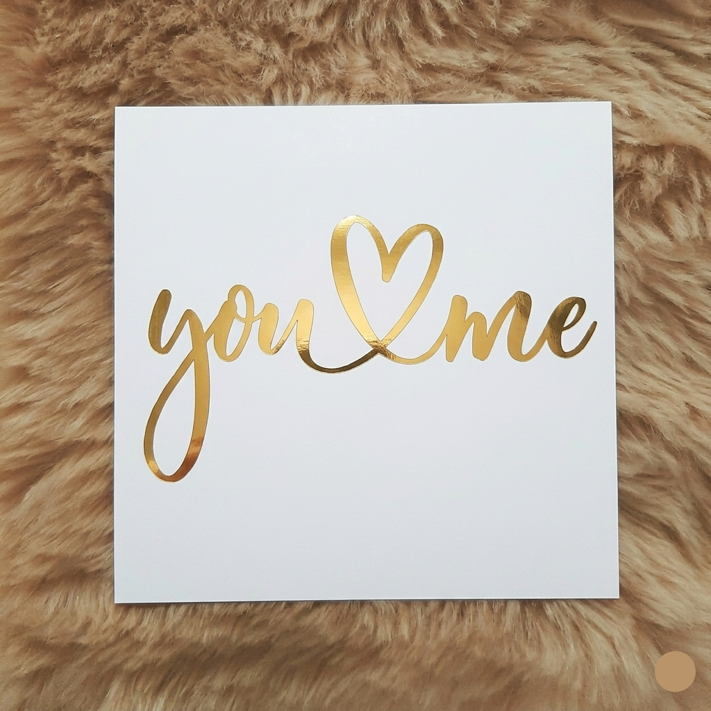 You & me vinyl sticker