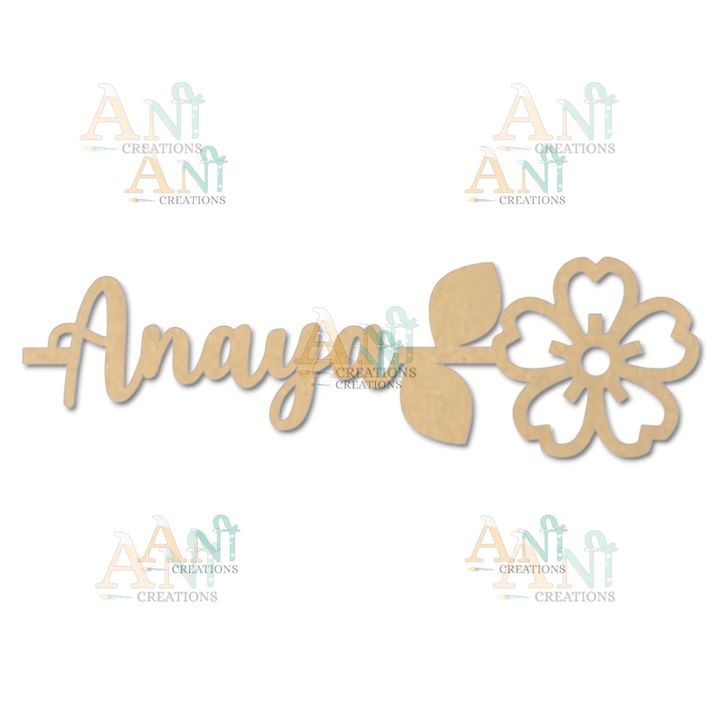 MDF Customized Flower Bookmark 03