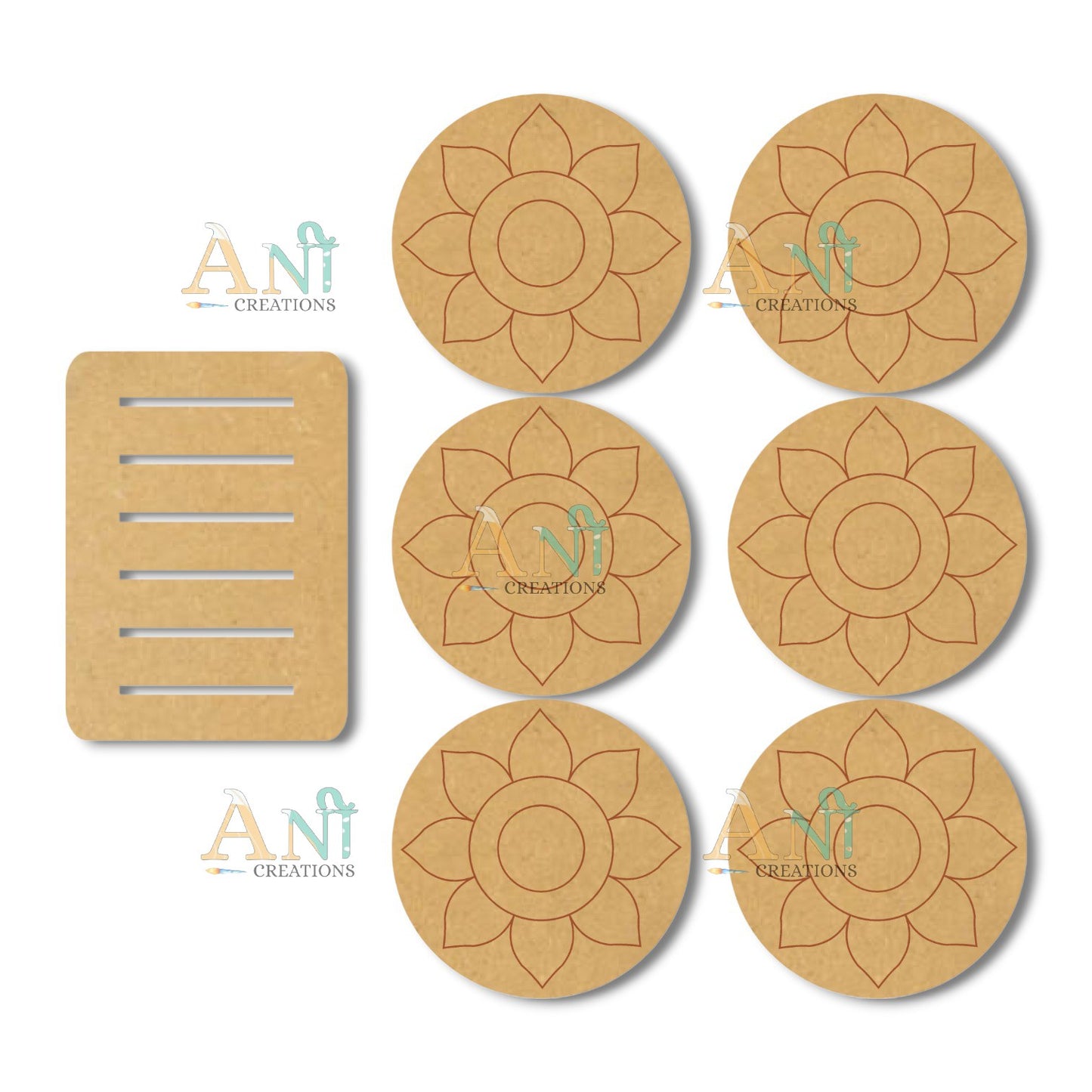 Pre Marked Tea Coaster 02