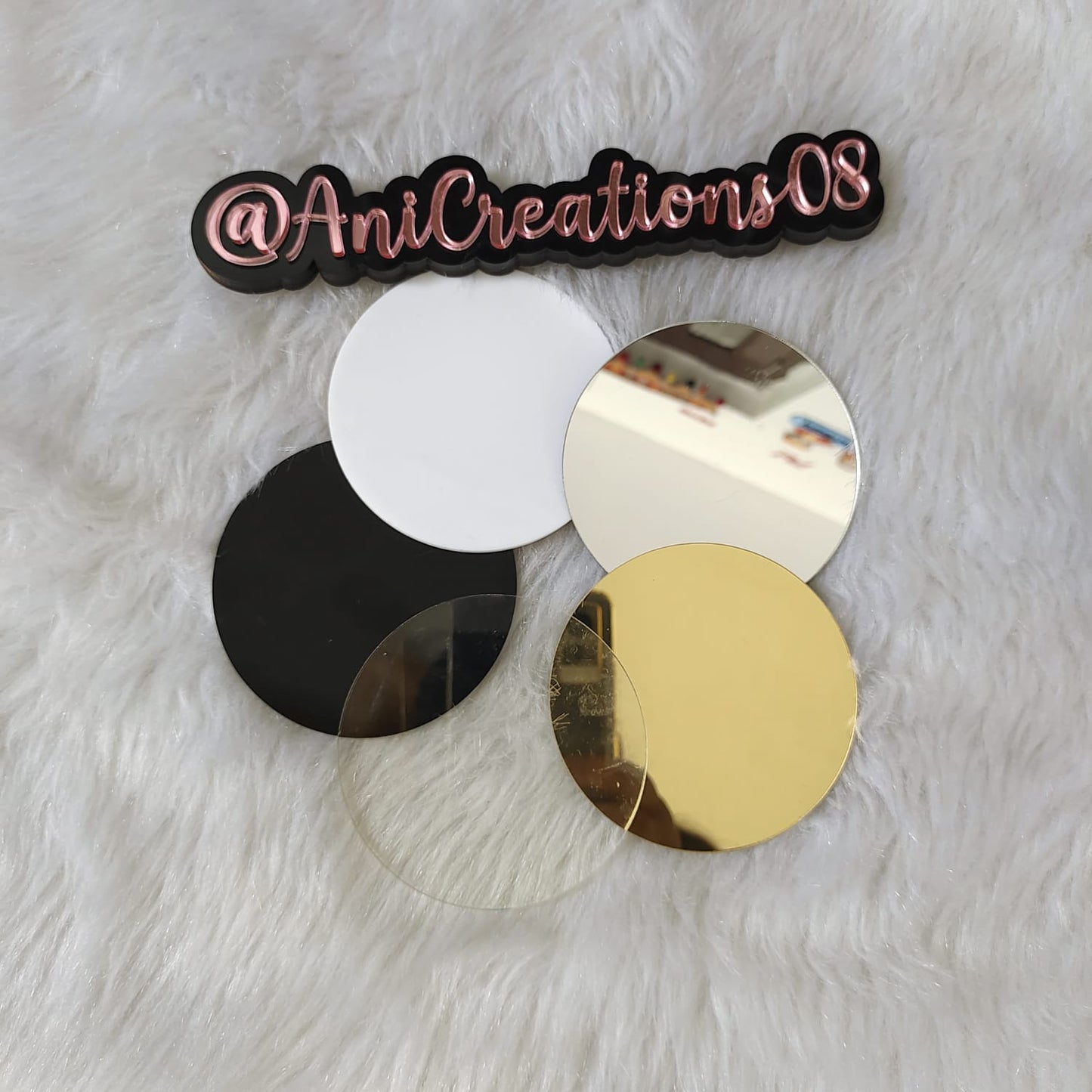 Acrylic Golden Clock Sticks Cutting
