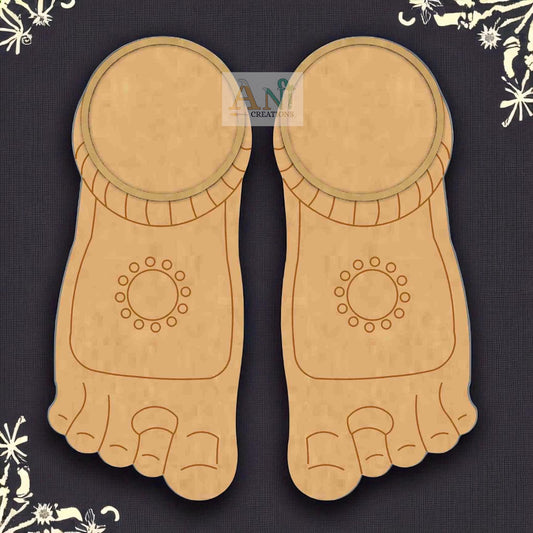 MDF Premarked Feet Pair T-Light Holder