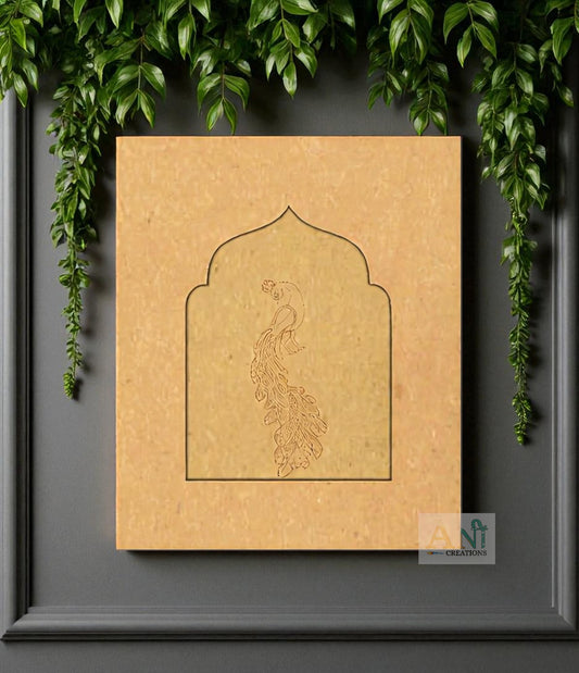 Jharokha premarked peacock 7 MDF