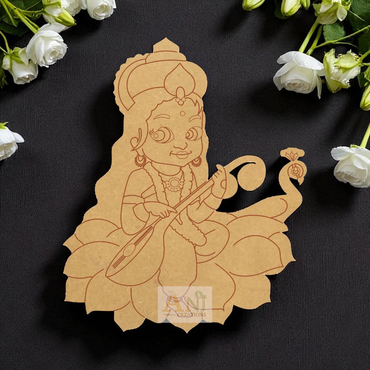 Saraswati maa MDF Cutout