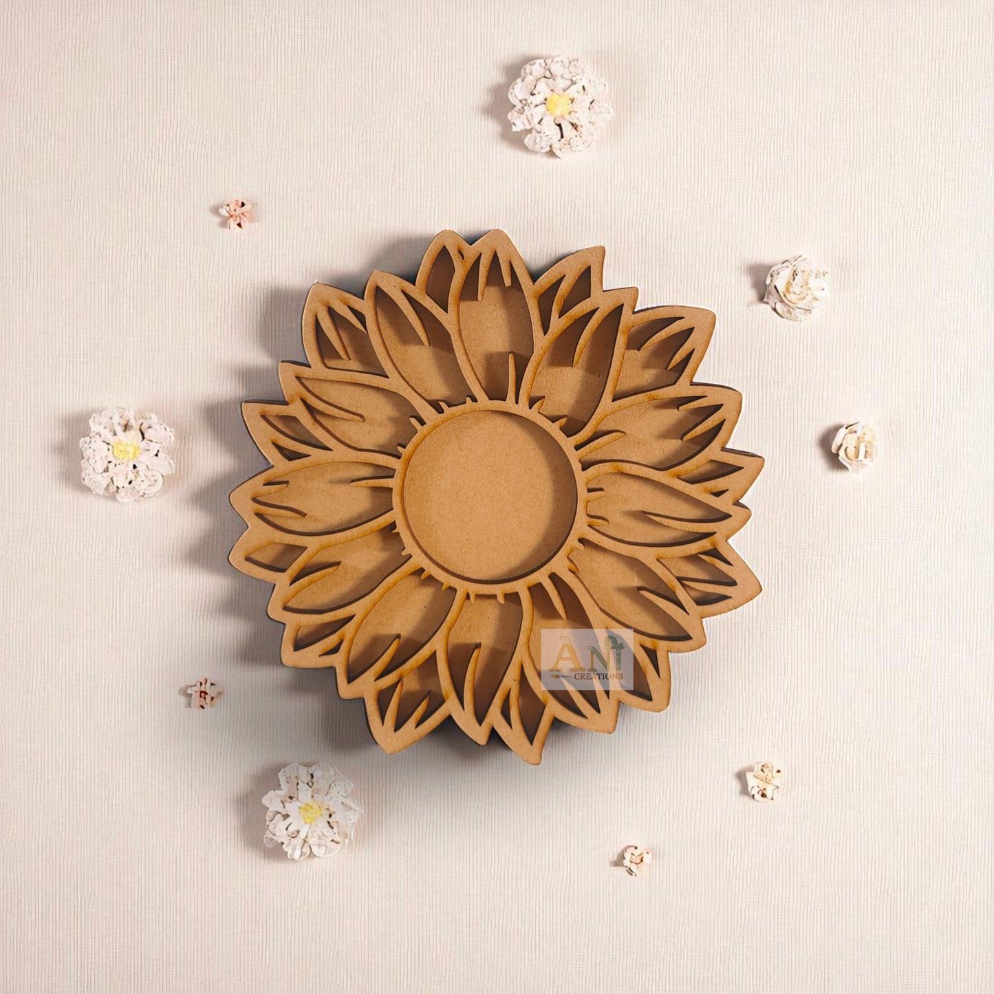 MDF Suryamukhi T-Light Holder