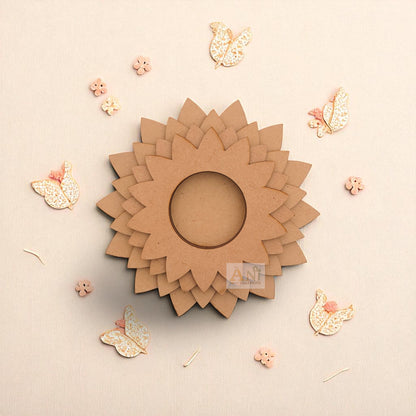 MDF Pushpavali T-Light Candle Holder
