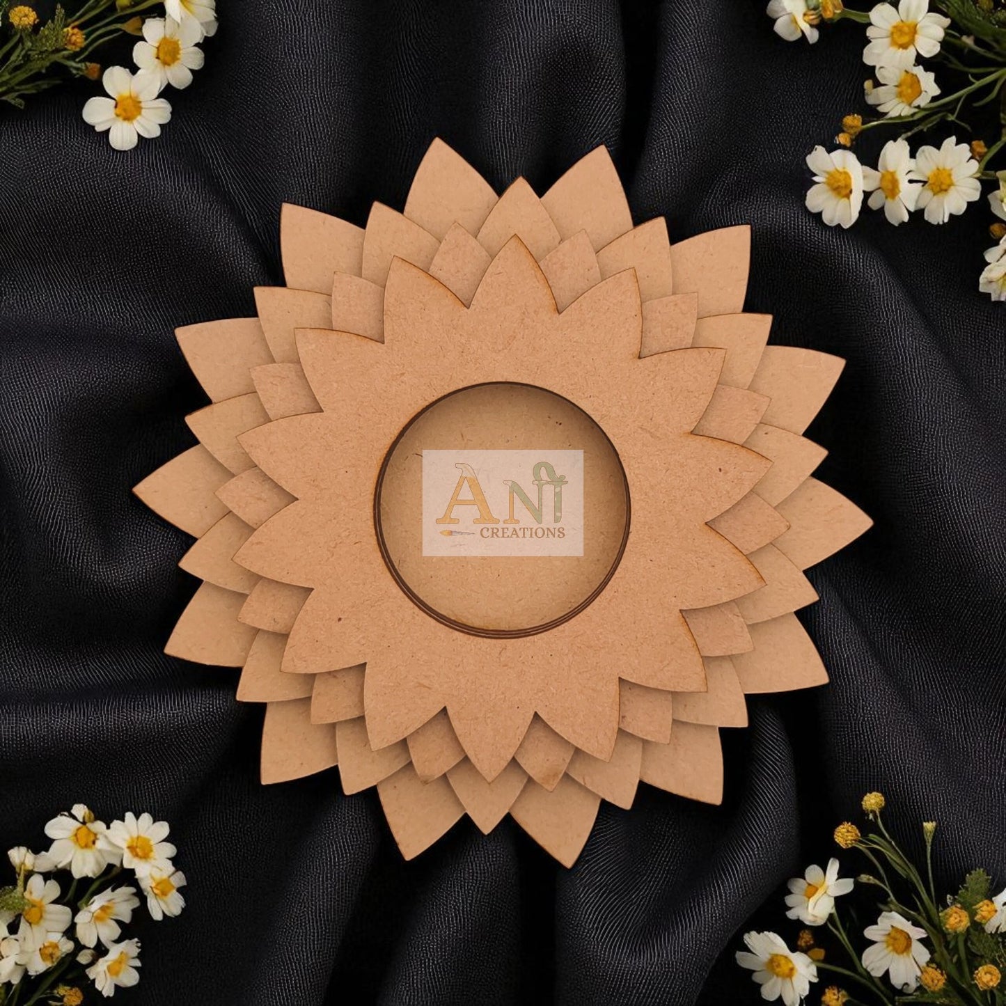 MDF Pushpavali T-Light Candle Holder