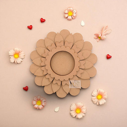 MDF Zinia Floral T-Light Holder