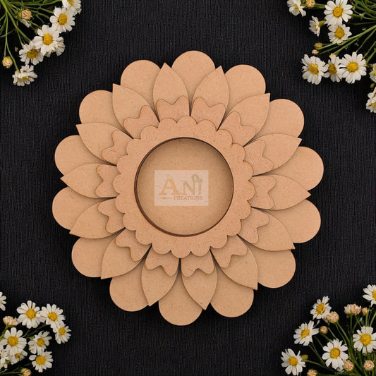 MDF Zinia Floral T-Light Holder