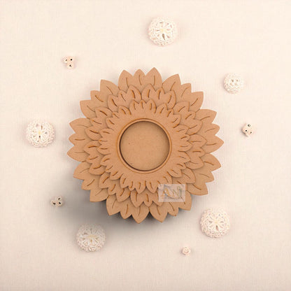 MDF Premarked Suryamukhi T-Light  Holder