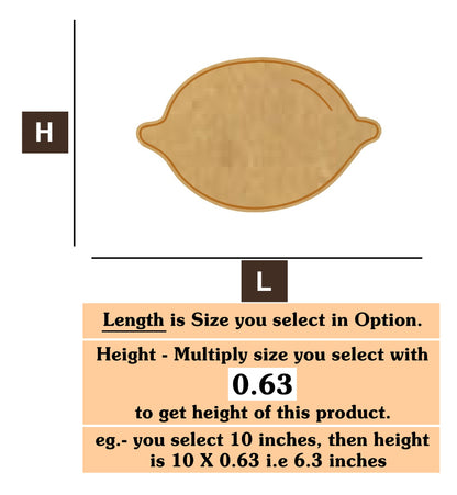 Lemon MDF Cutout