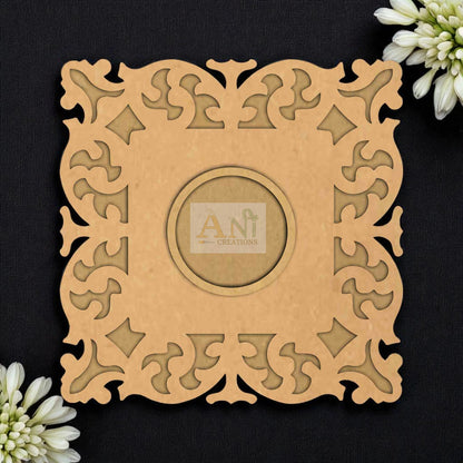 MDF Square  Designer 3 Layer MDF T-Light Holder