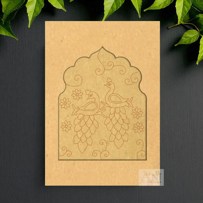 Jharokha premarked peacock 2 MDF