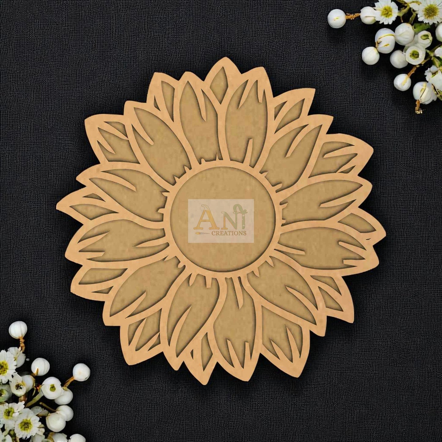 MDF Suryamukhi T-Light Holder