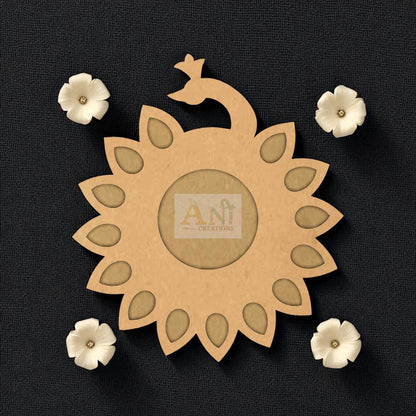 MDF Peacock 1 T-Light Holder