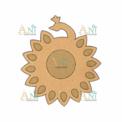 MDF Peacock 1 T-Light Holder