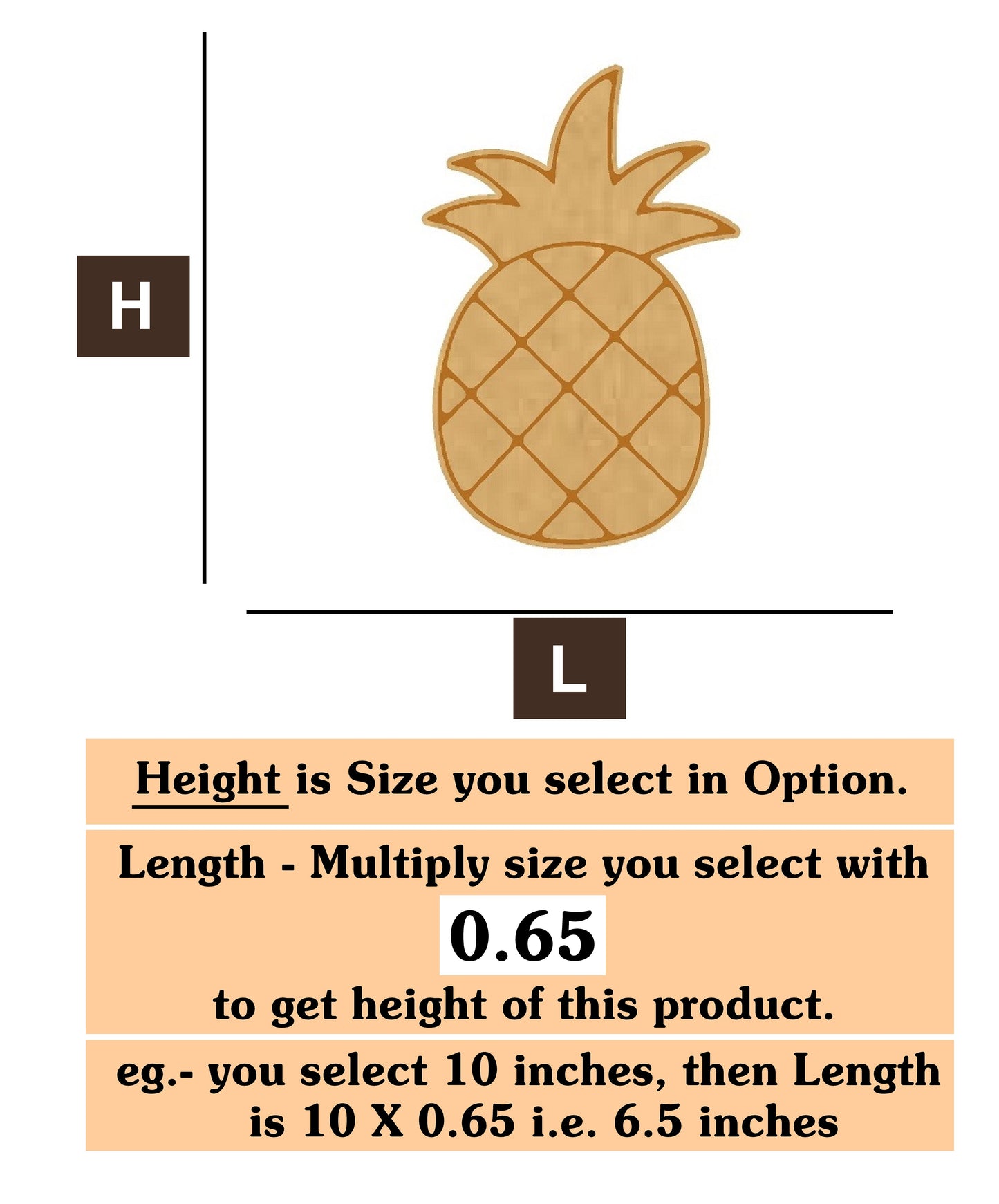 Pineapple 2 MDF Cutout