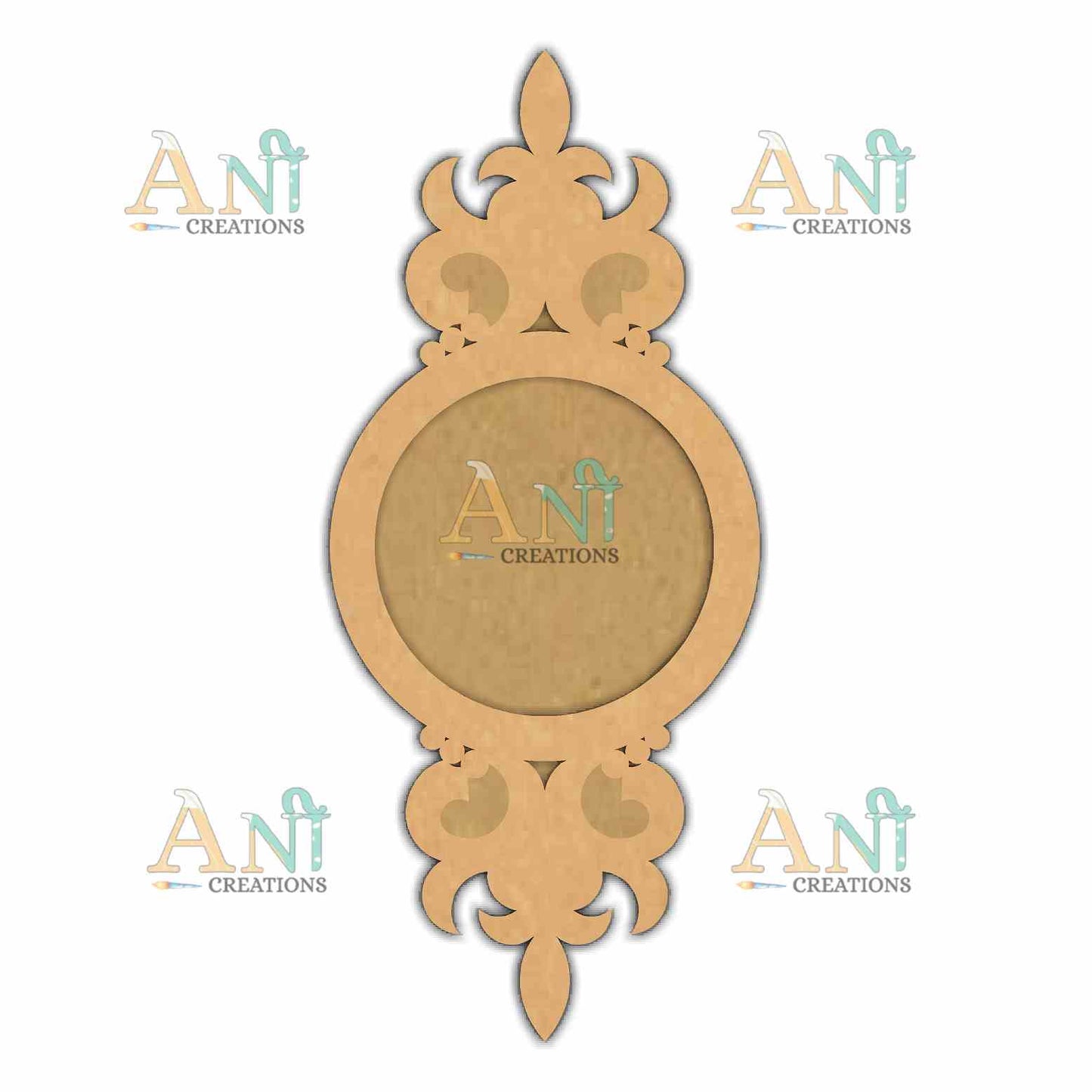 MDF Motif Floral T-Light Holder