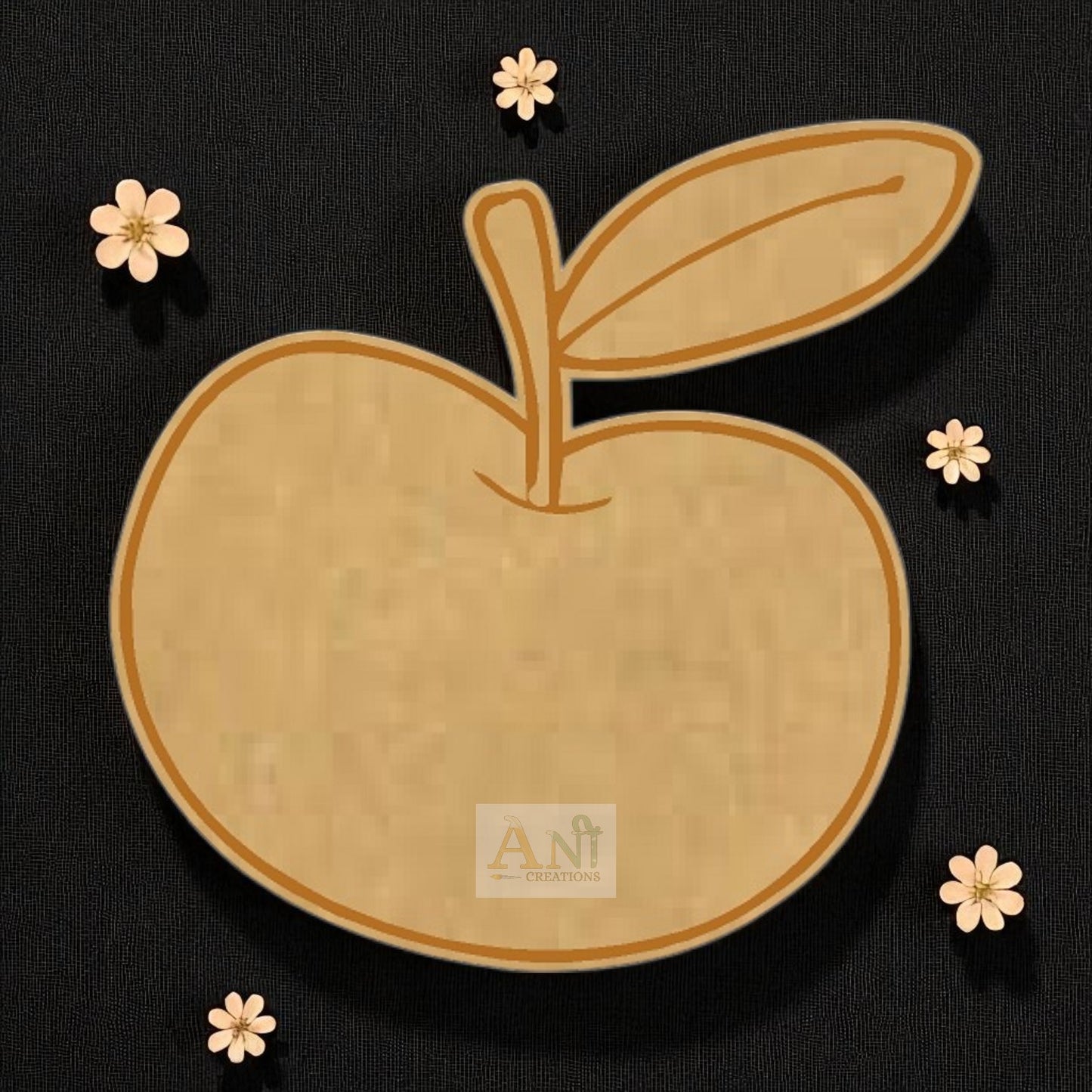 Apple MDF cutout 1