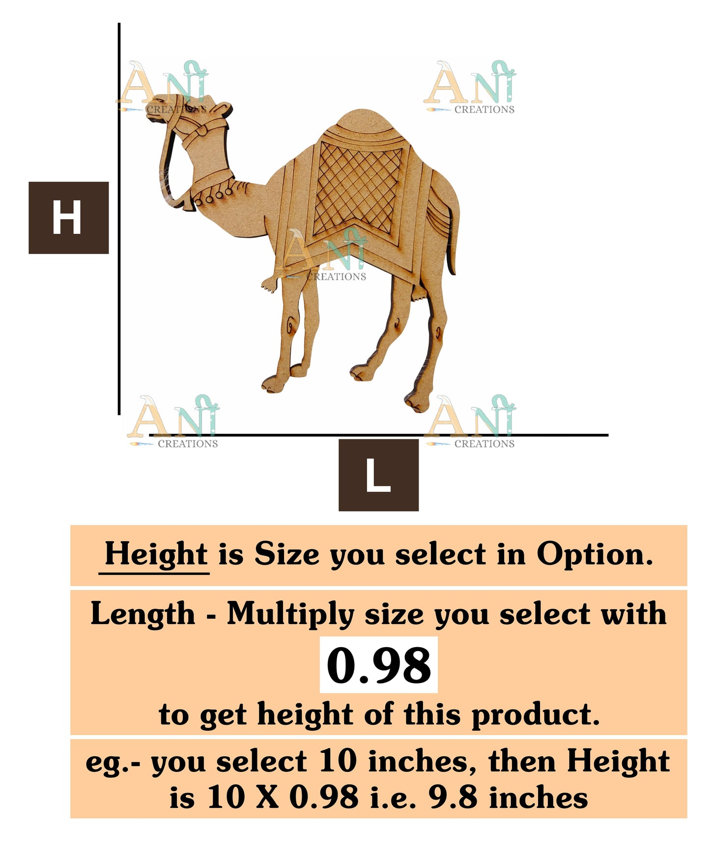 Camel 2 MDF Cutout