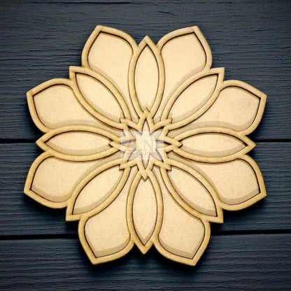 MDF Double Layer Rangoli Base 11