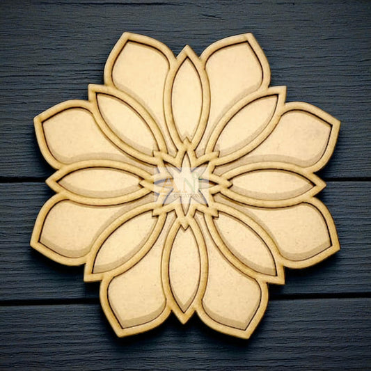 MDF Double Layer Rangoli Base 11