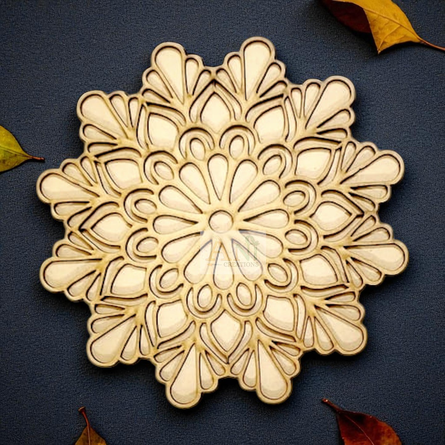 MDF Double Layer Rangoli Base 19