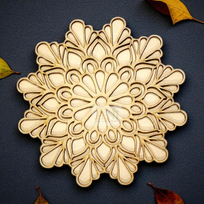 MDF Double Layer Rangoli Base 19