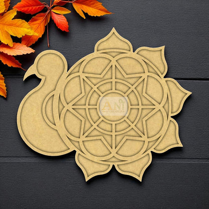 MDF Double Layer Rangoli Base 2