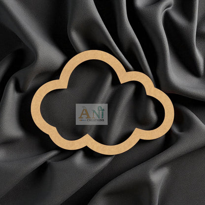 Macrame Ring Cloud 01 MDF Cutout