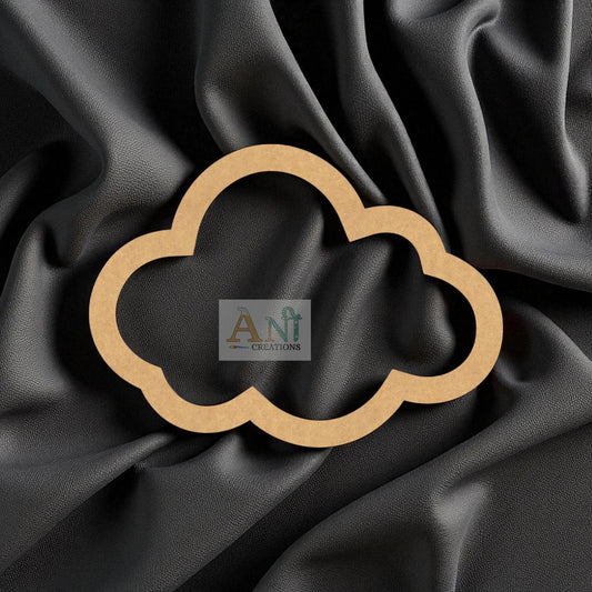 Macrame Ring Cloud 01 MDF Cutout