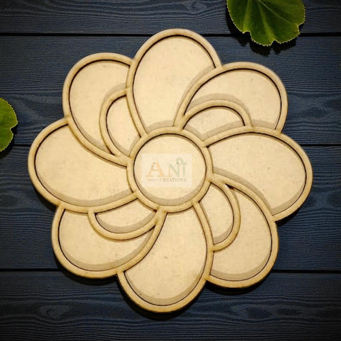 MDF Double Layer Rangoli Base 21