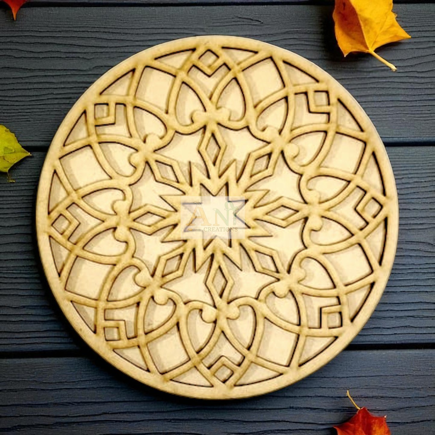 MDF Double Layer Rangoli Base 25