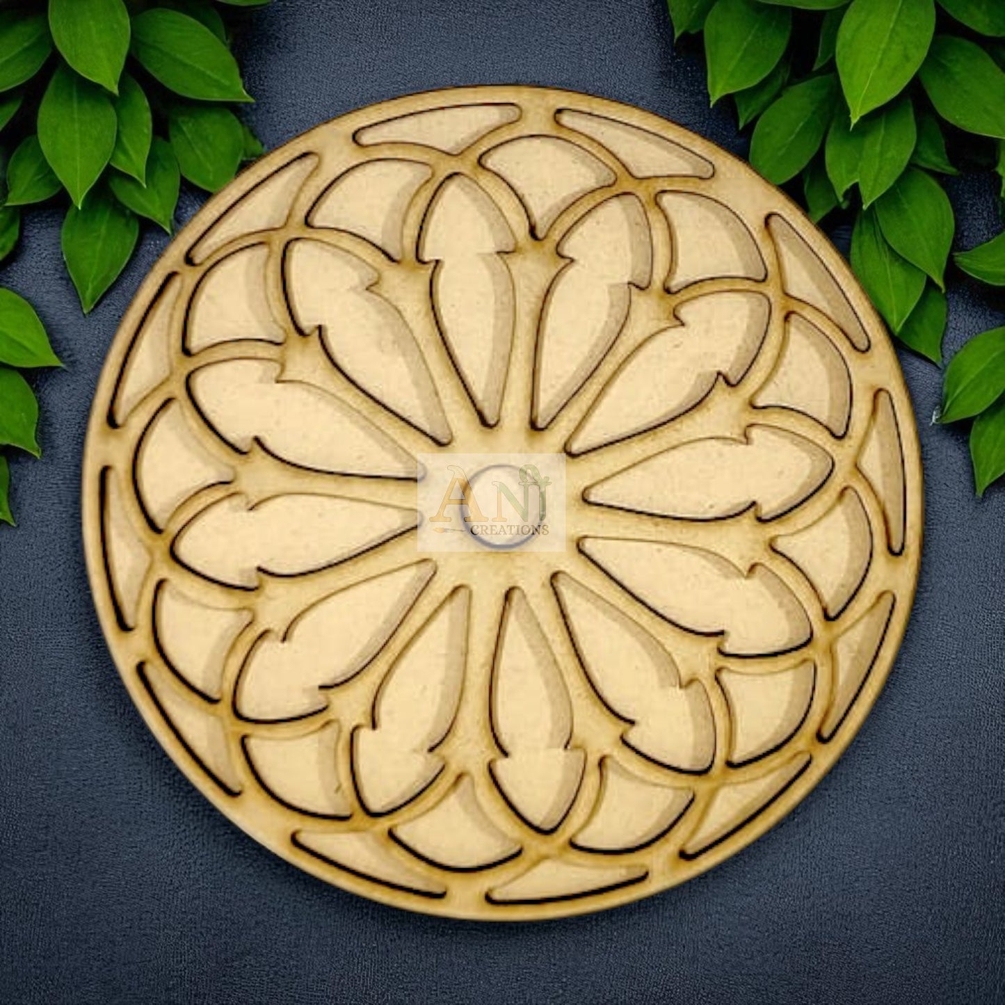 MDF Double Layer Rangoli Base 27