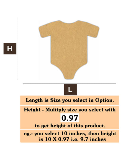 Baby t shirt 1 MDF Cutout