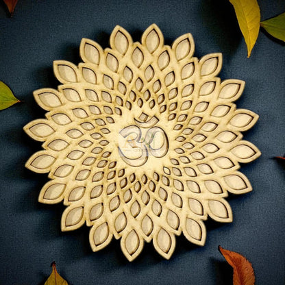 MDF Double Layer Rangoli Base 3