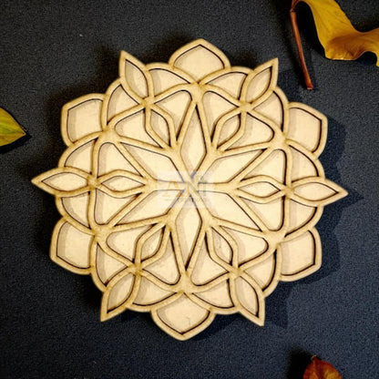 MDF Double Layer Rangoli Base 30