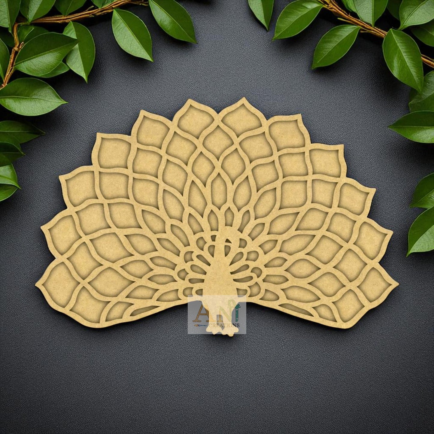 MDF Double Layer Rangoli Base 1