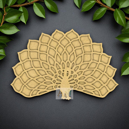 MDF Double Layer Rangoli Base 1