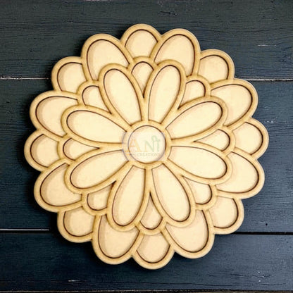 MDF Double Layer Rangoli Base 45