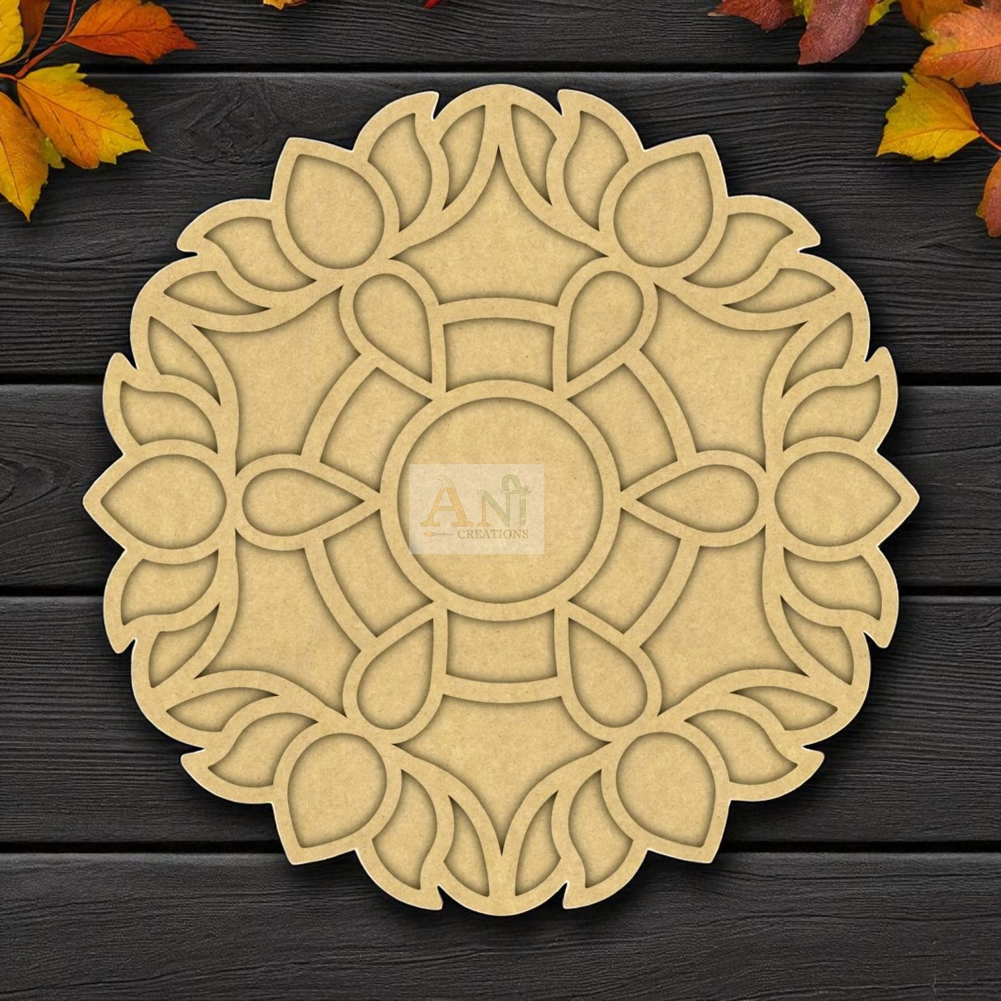 MDF Double Layer Rangoli Base 47