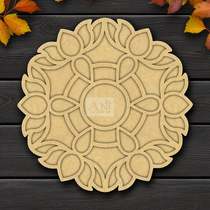 MDF Double Layer Rangoli Base 47