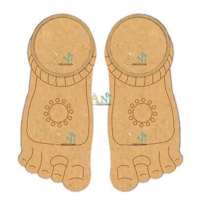 MDF Premarked Feet Pair T-Light Holder