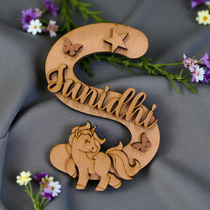 Intial with name Monogram MDF Design