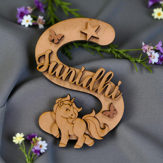 Intial with name Monogram MDF Design