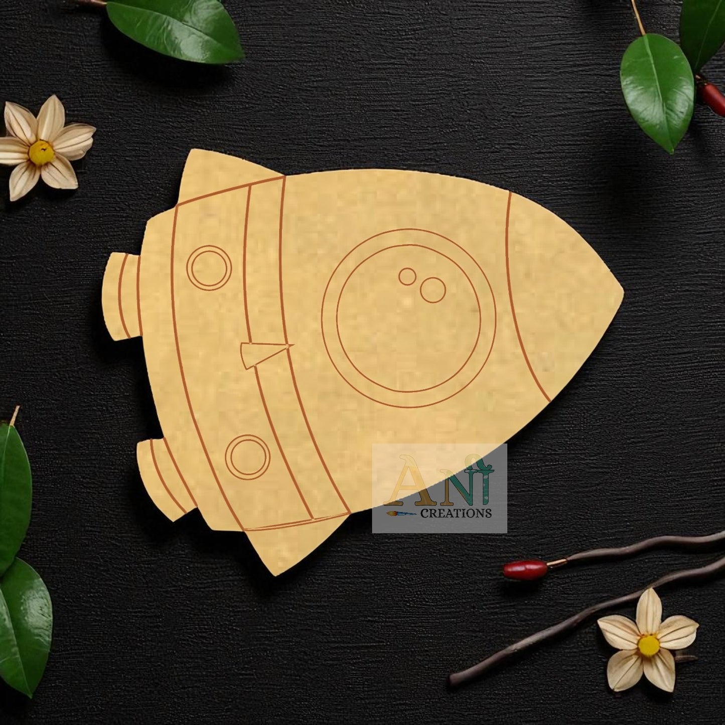 Spaceship MDF Cutout