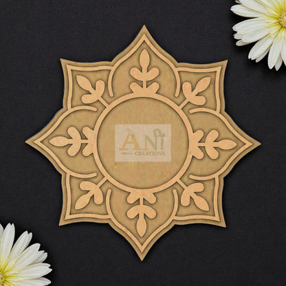 MDF Floral cutwork T-Light  Holder