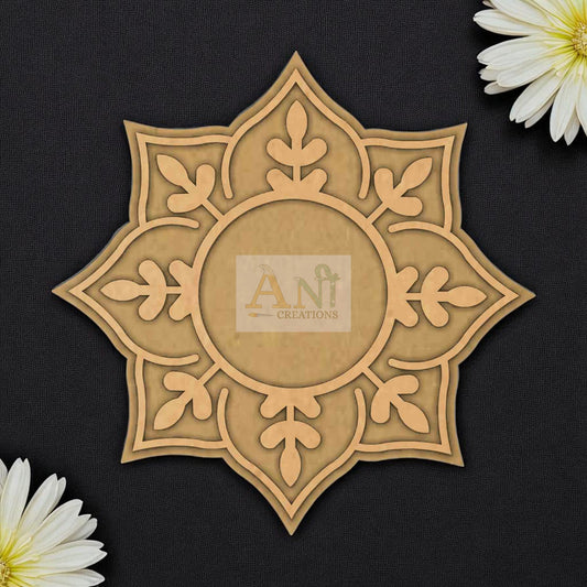 MDF Floral cutwork T-Light  Holder