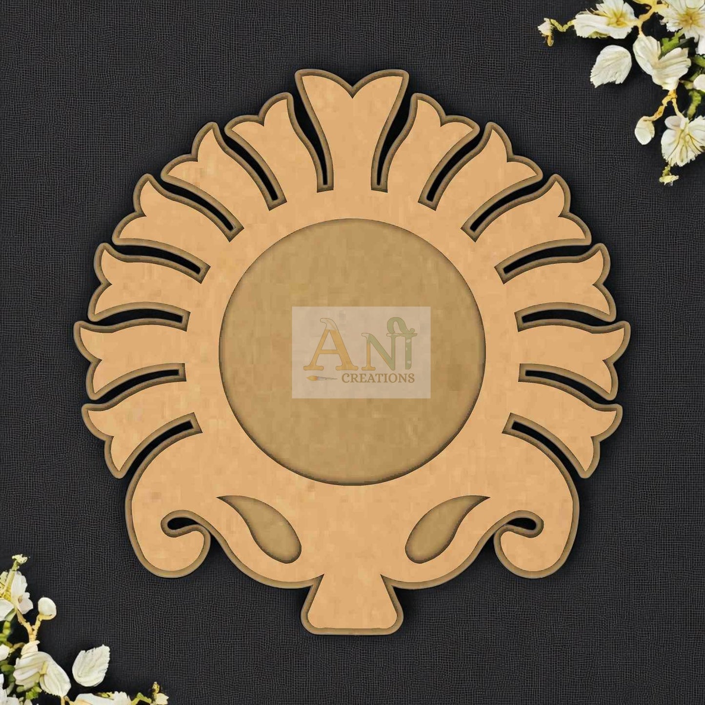 MDF Paithani T-Light Holder